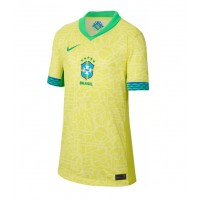 Brazil Replica Home Shirt Ladies Copa America 2024 Short Sleeve